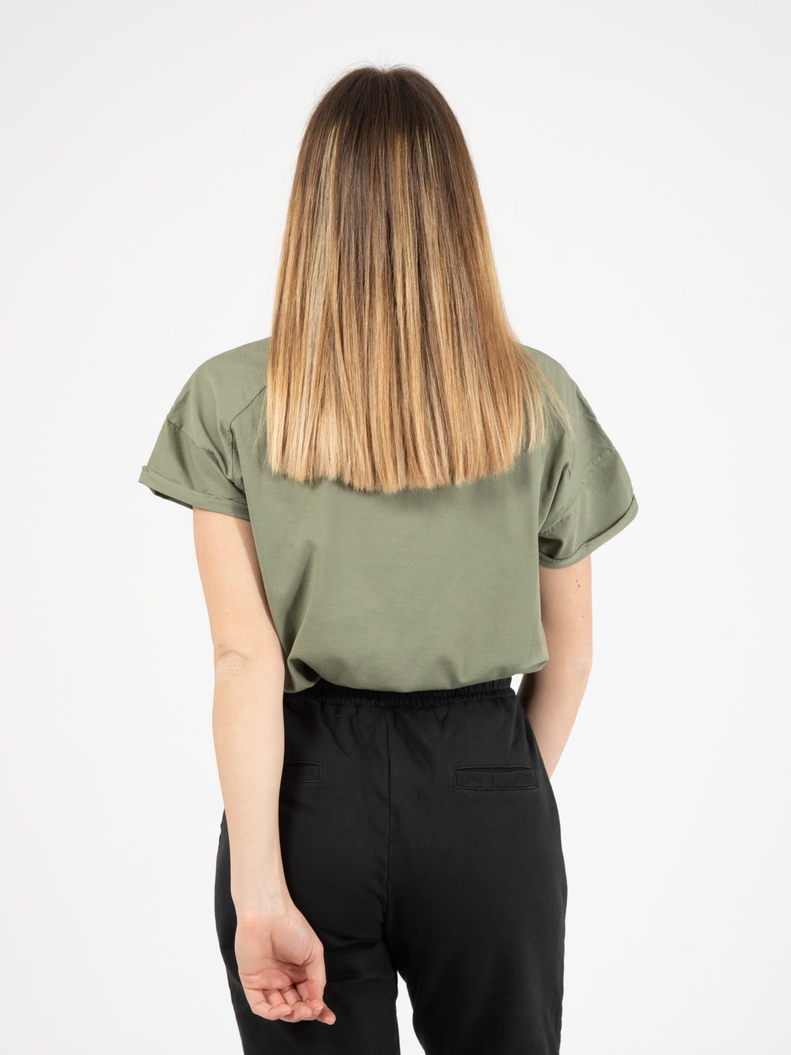 Maglia Basic over militare