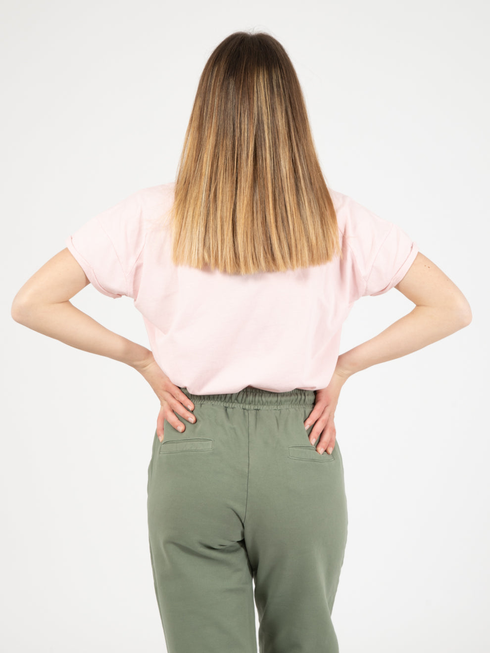 Basic over pink sweater