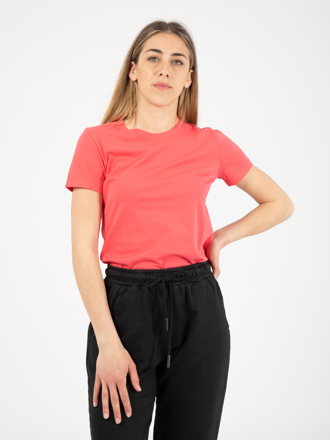 Basic slim coral sweater