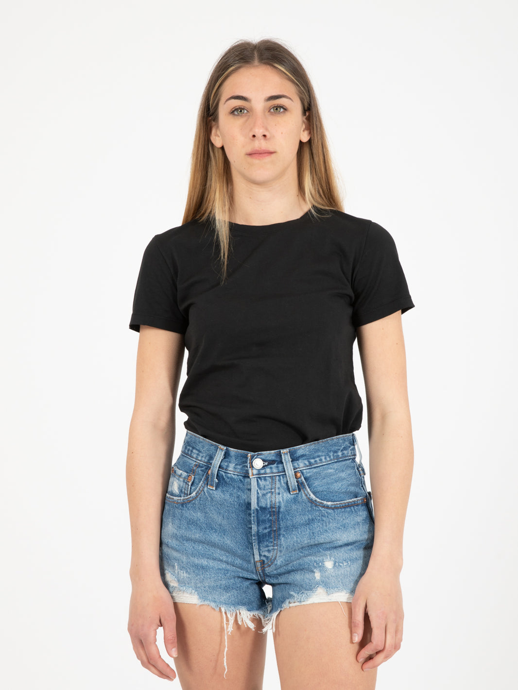 Basic slim black sweater