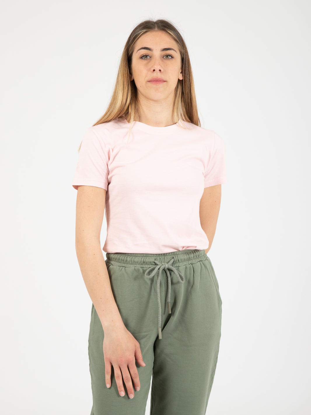 Basic slim pink sweater