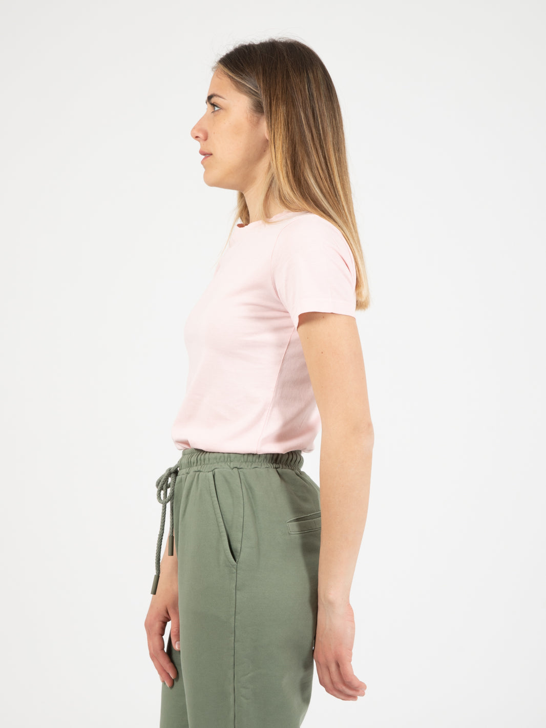 Basic slim pink sweater