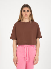 STIMM - Maglia cropped cacao