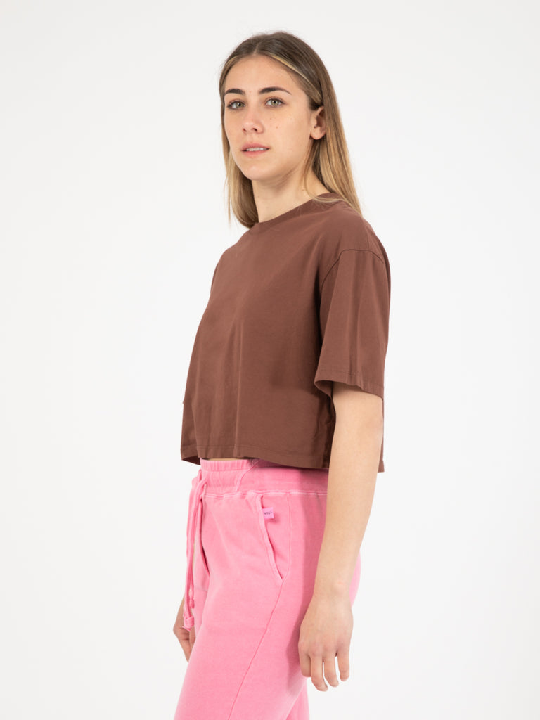 STIMM - Maglia cropped cacao