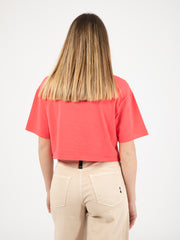 STIMM - Maglia Cropped corallo