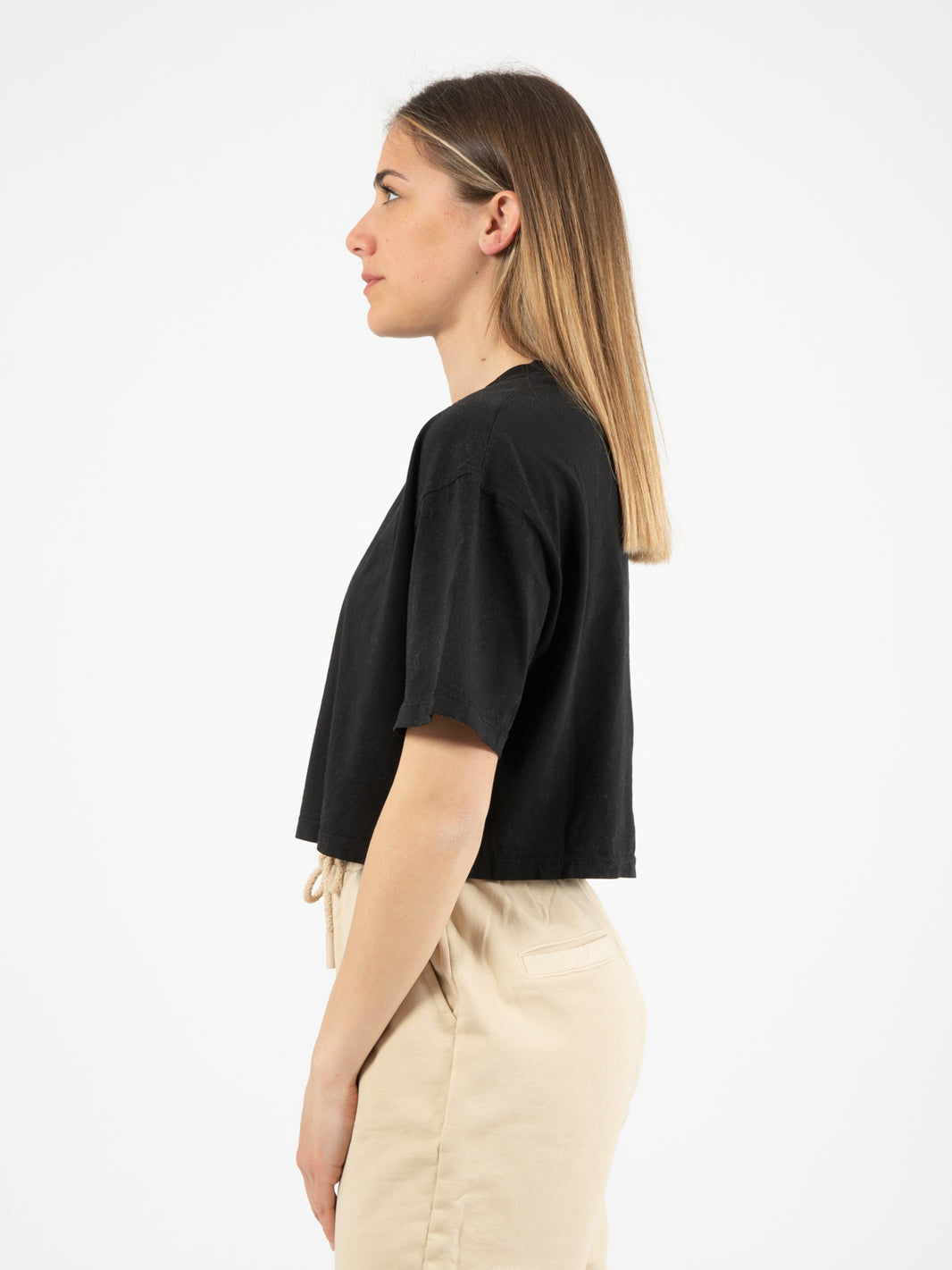 Black Cropped Sweater