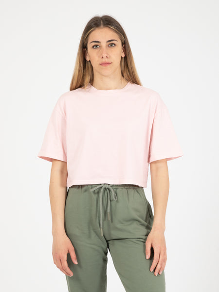 Maglia Cropped rosa