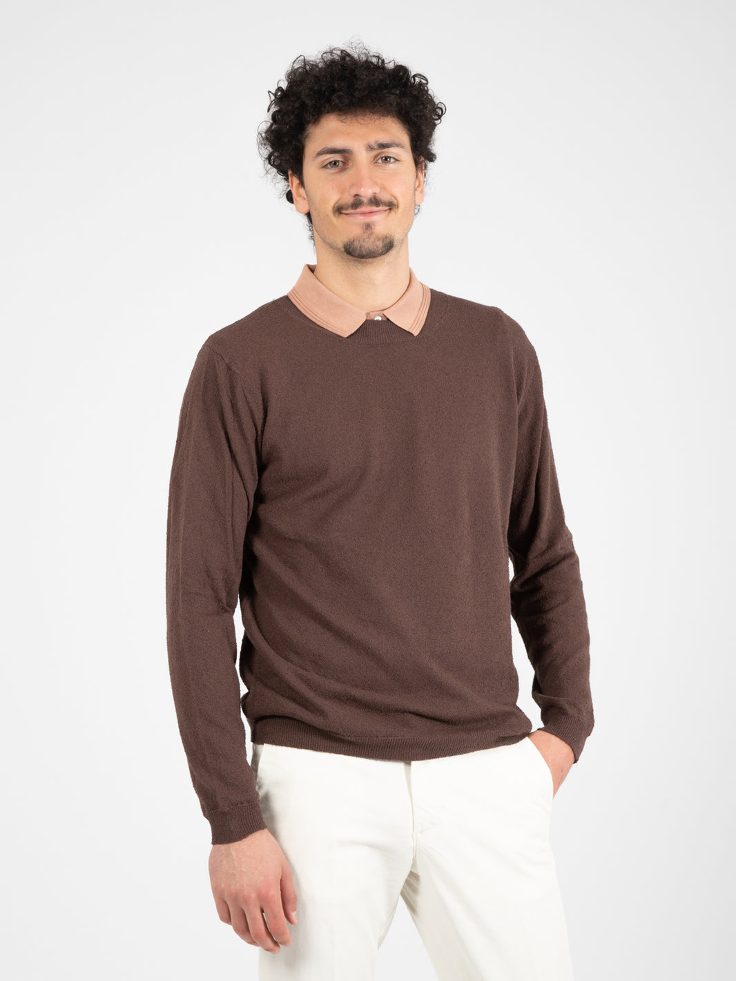 Maglia girocollo moka