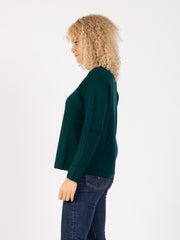 STIMM - Maglia girocollo raglan costa inglese verde