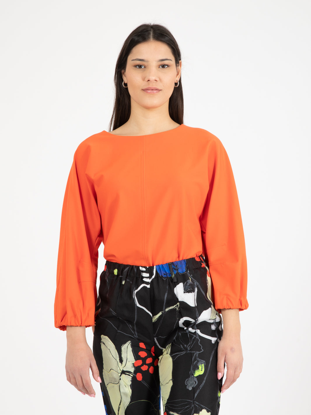 Maglia punto milano arancio