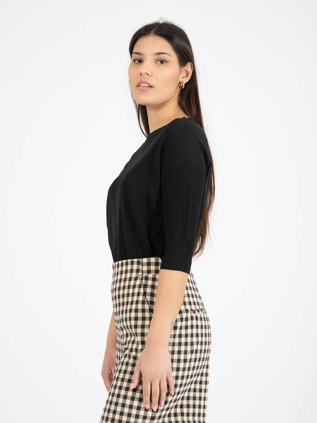Maglia viscosa nero
