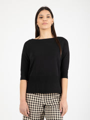 STIMM - Maglia viscosa nero