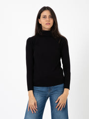 STIMM - Maglioncino collo alto raglan nero