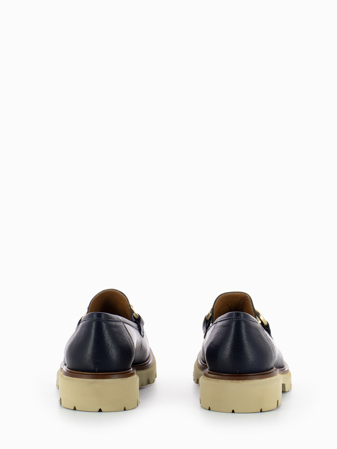 Carrie West Navy Moccasins