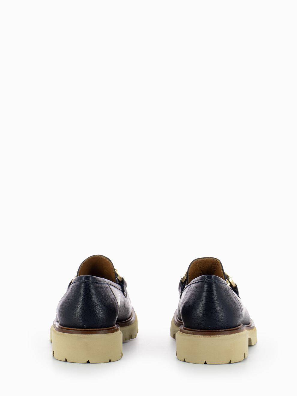 Carrie West Navy Moccasins
