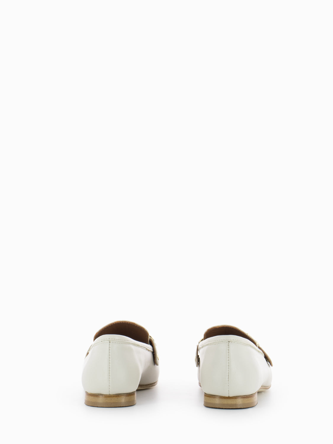 Mina nappa ivory moccasins