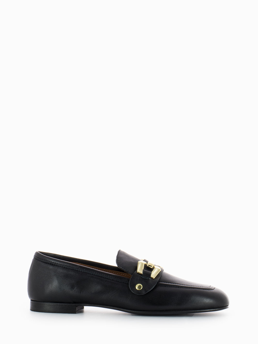 Mina black nappa moccasins