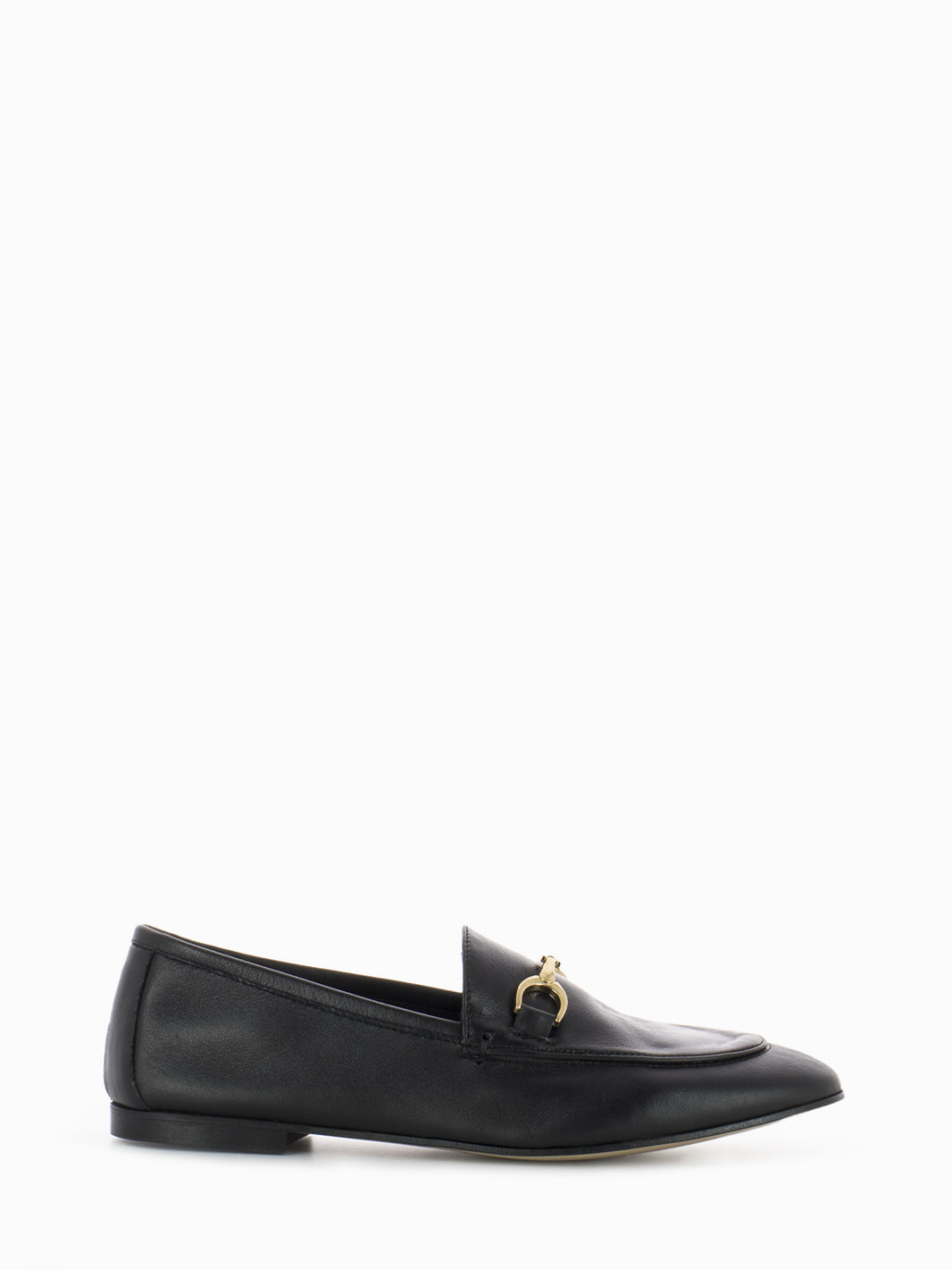 Black nappa moccasins