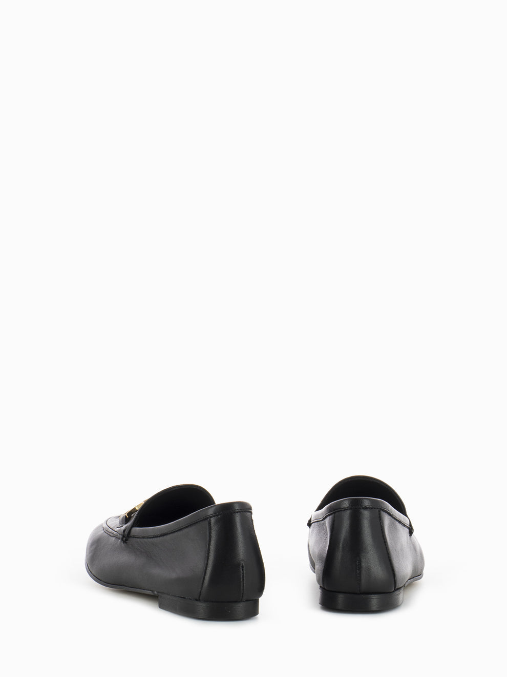 Black nappa moccasins