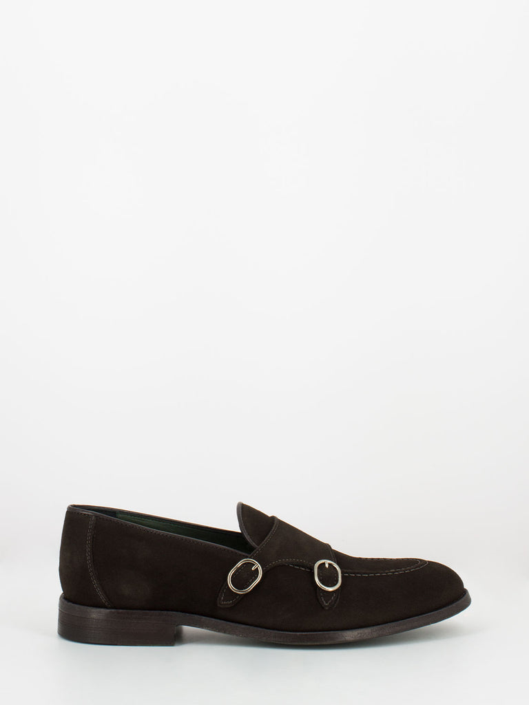 STIMM - Monk Strap in camoscio testa di moro