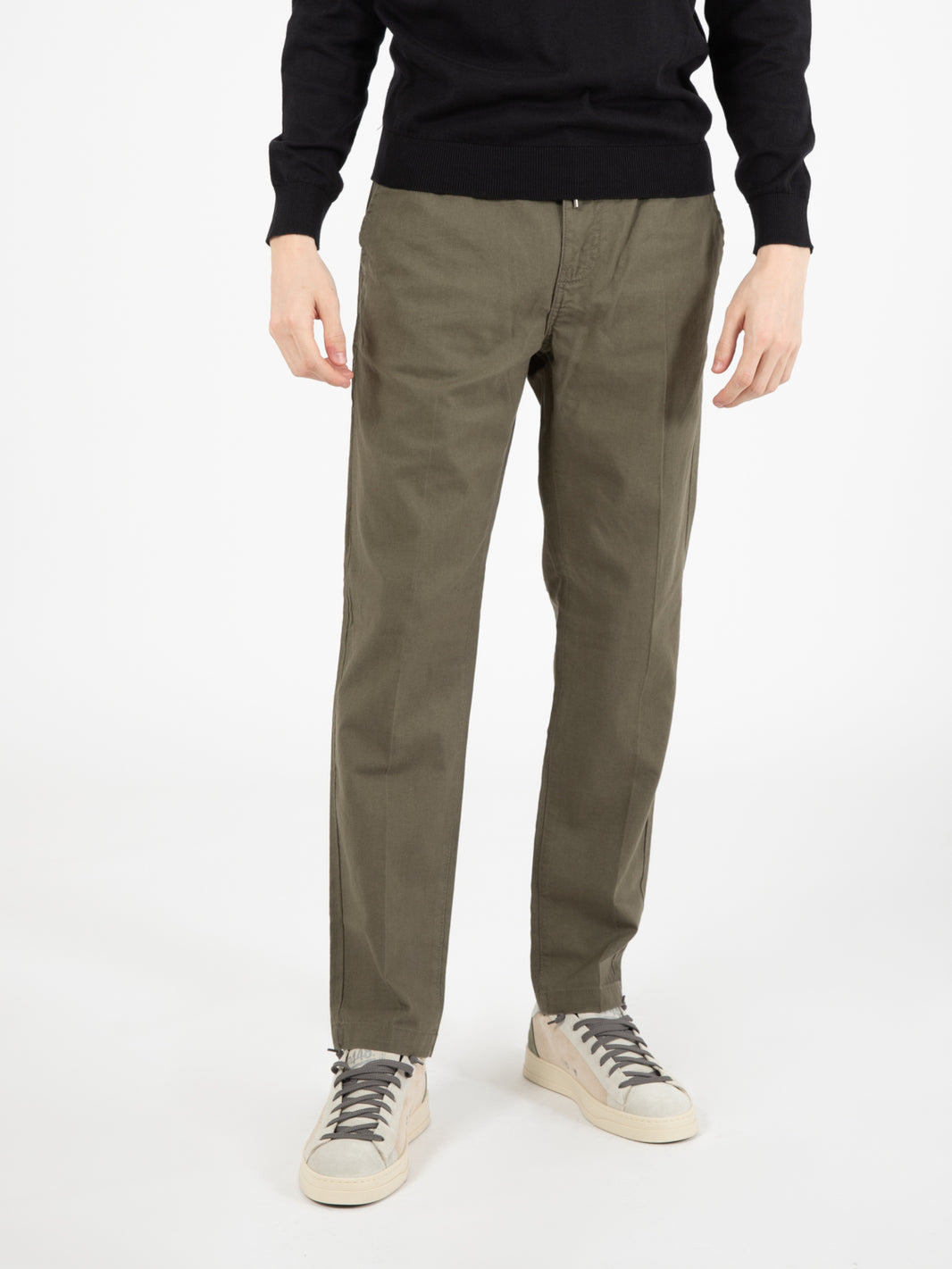 Undergrowth linen blend trousers