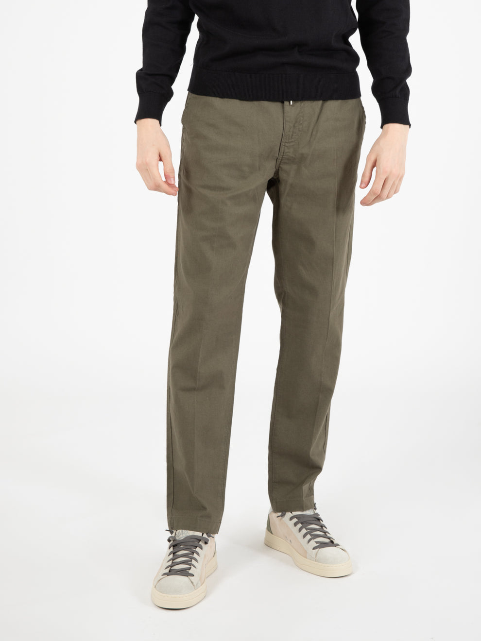Undergrowth linen blend trousers