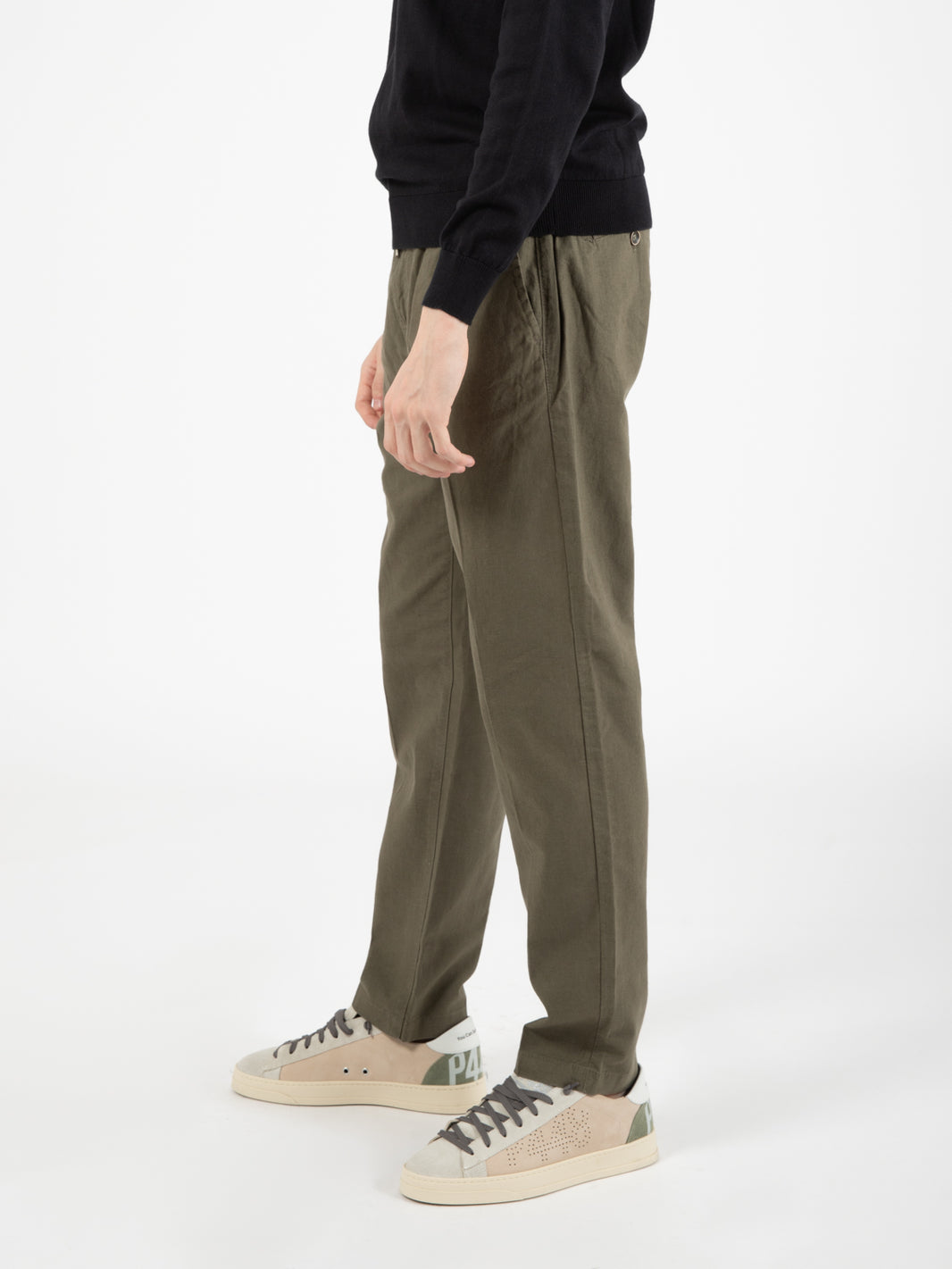 Undergrowth linen blend trousers