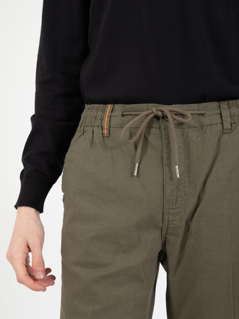 Undergrowth linen blend trousers