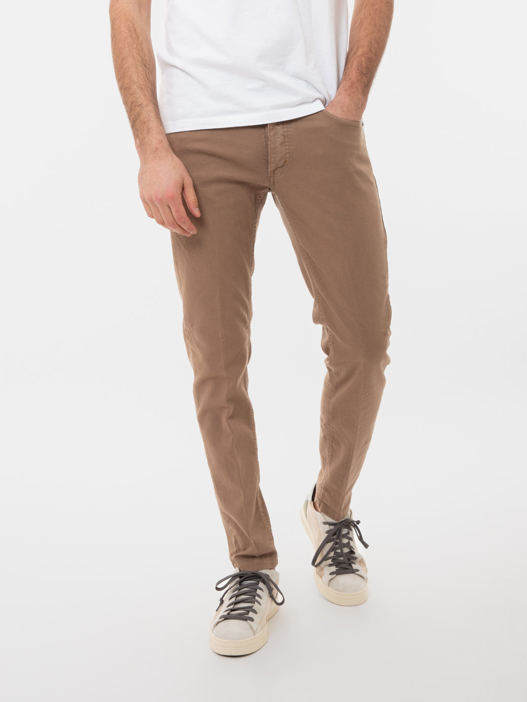 Pantaloni 5 Tasche Bull denim khaki