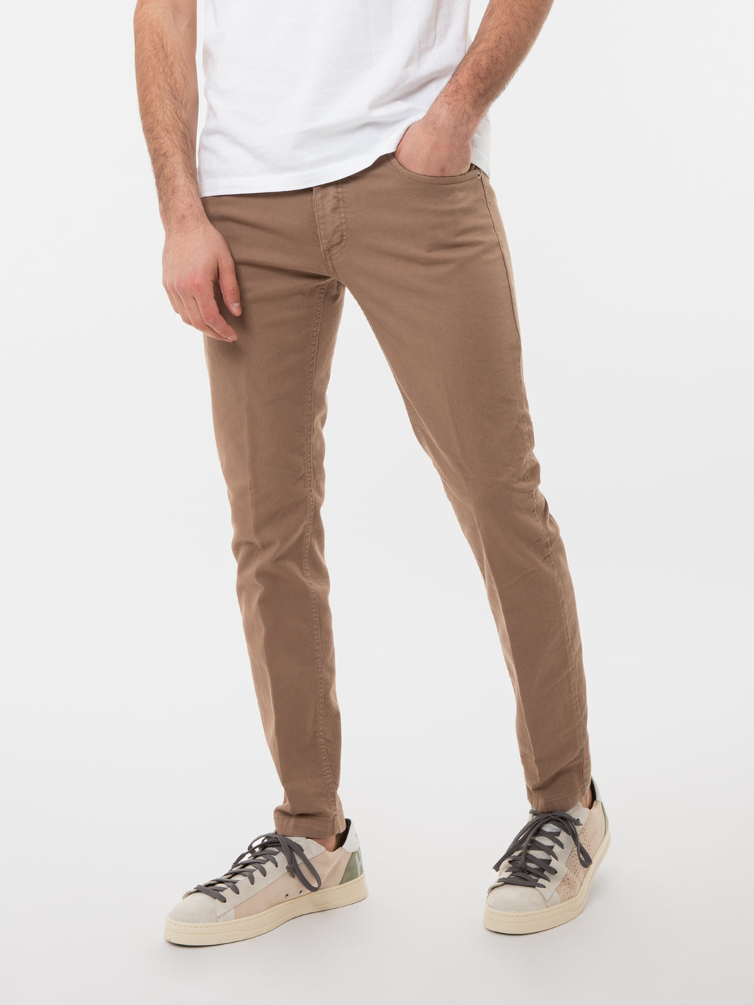 Pantaloni 5 Tasche Bull denim khaki