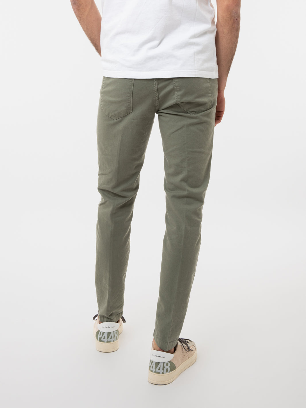 Pantaloni 5 Tasche Bull denim salvia