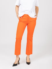 STIMM - Pantaloni arancio con gamba a trombetta