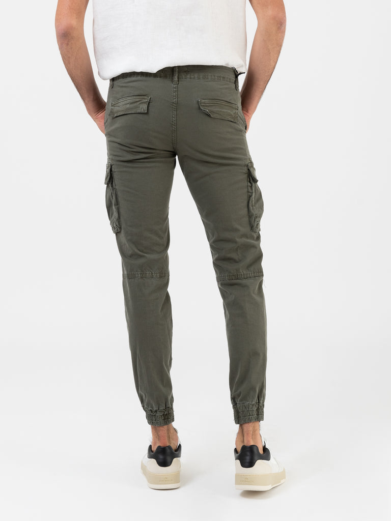 STIMM - Pantaloni cargo in cotone militare