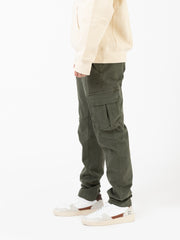 STIMM - Pantaloni cargo tasconi verdi