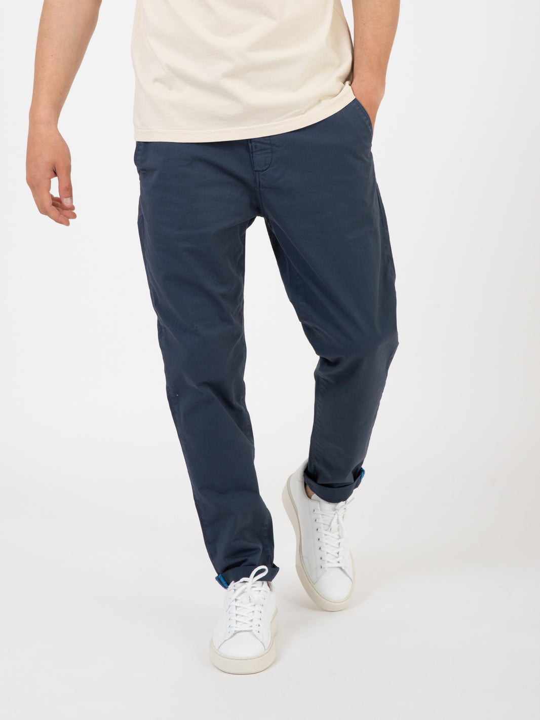 Pantaloni chino Iber blu inchiostro