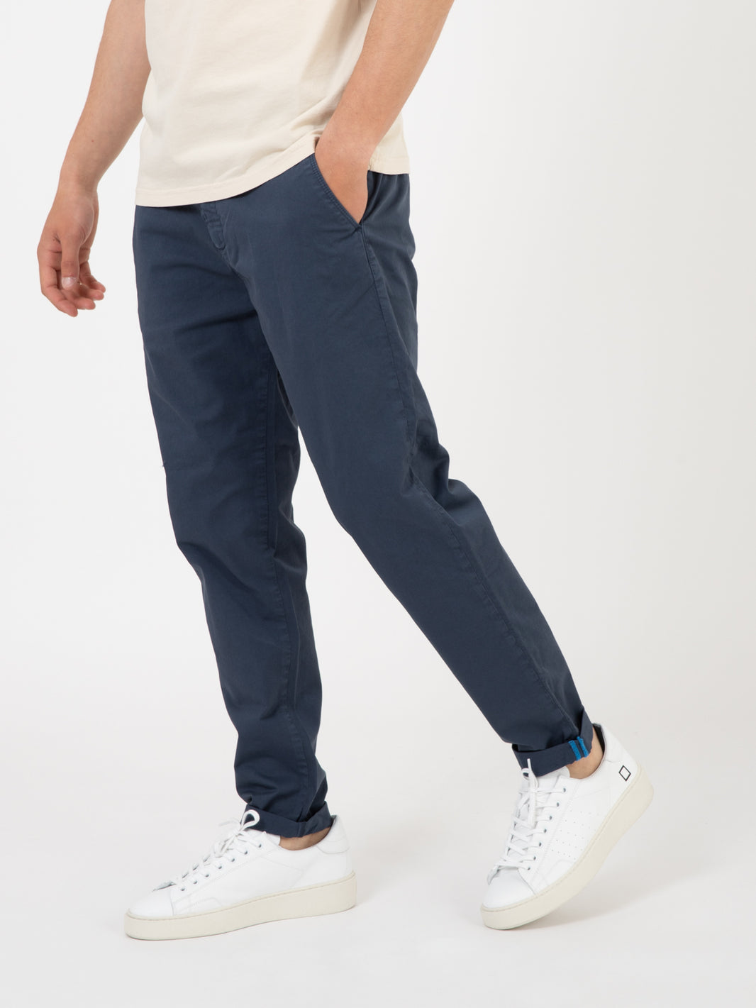 Pantaloni chino Iber blu inchiostro