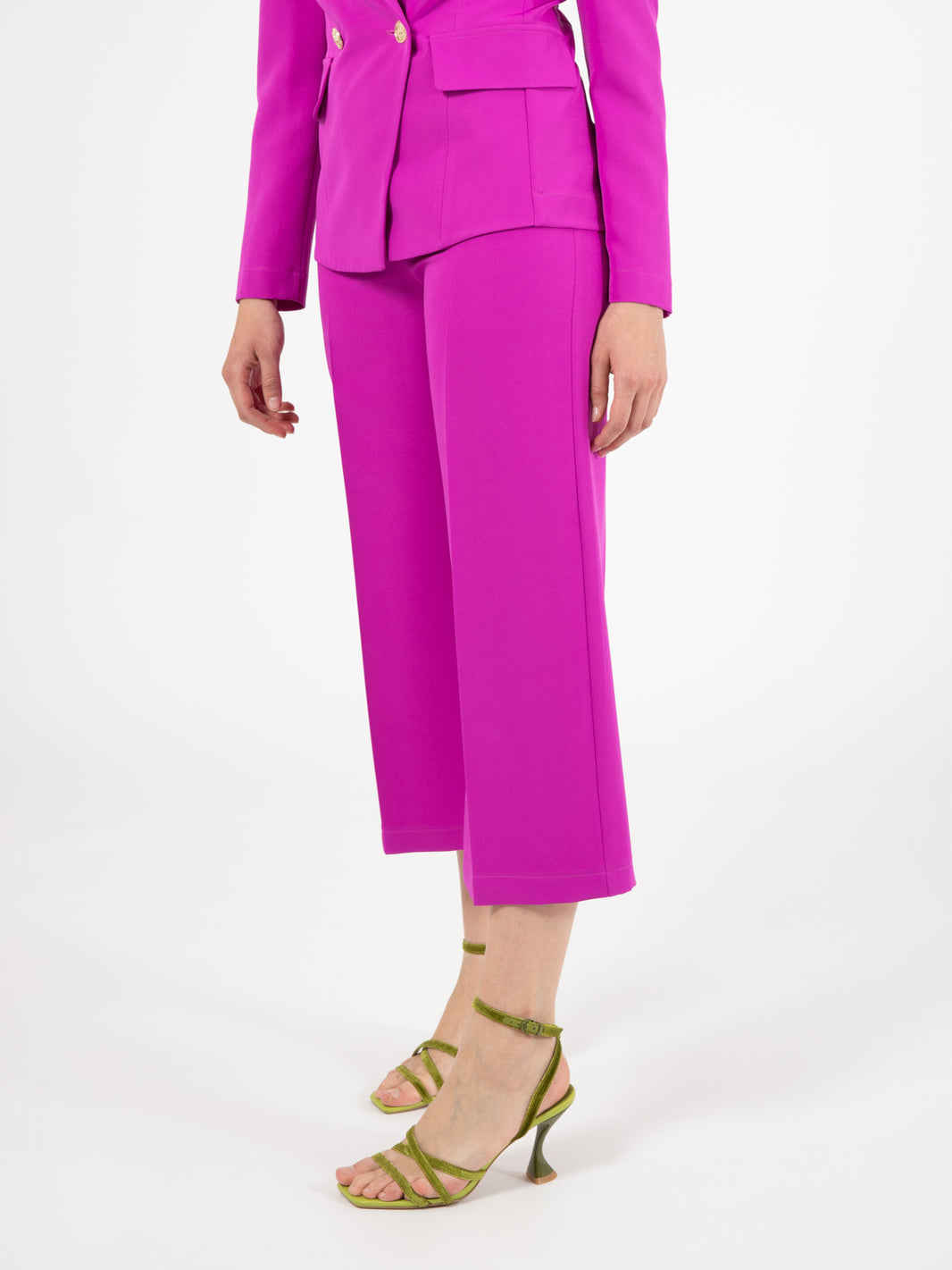 Pantaloni Cropped fuxia