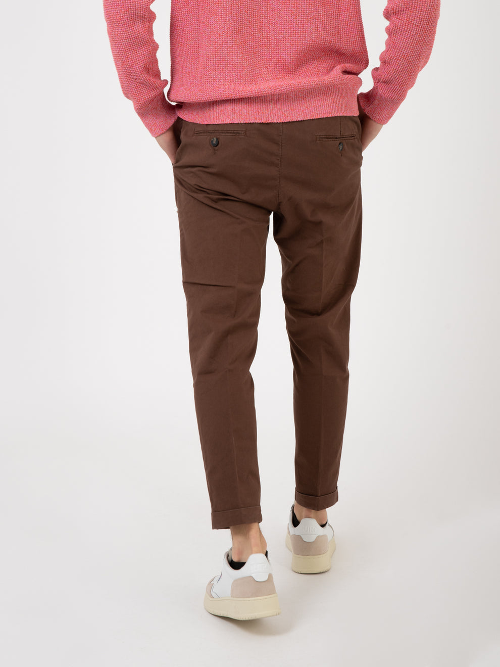 Cocoa elastic waist trousers