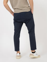 STIMM - Pantaloni elastico vita navy