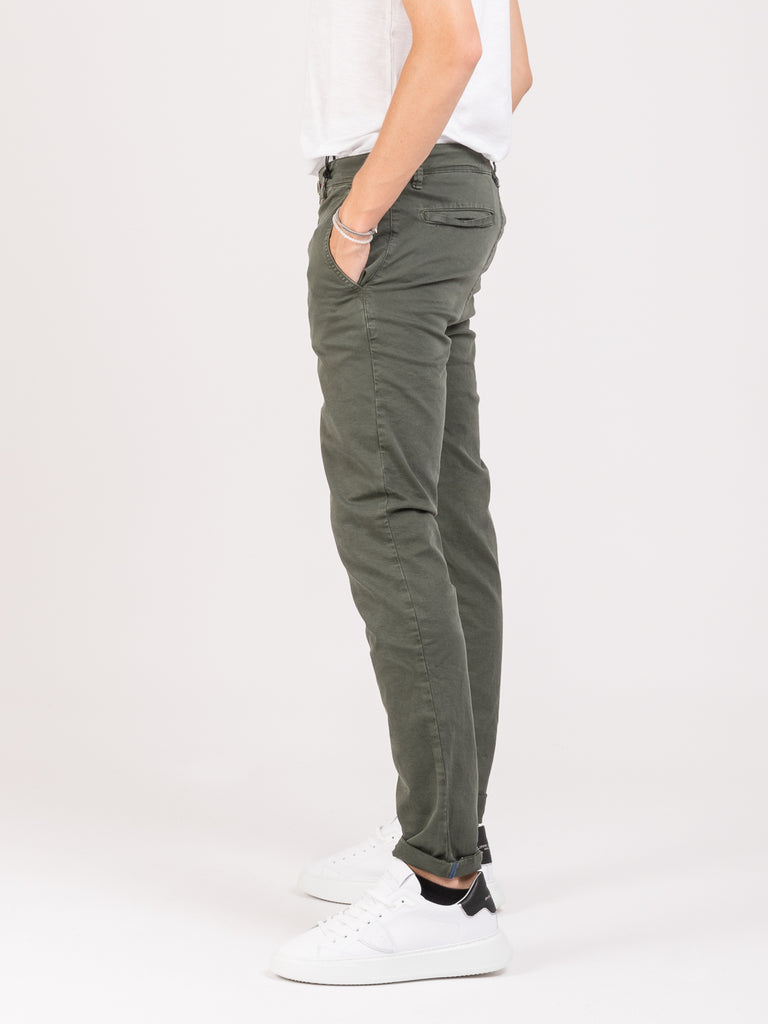 STIMM - Pantaloni Mirtos gabardina verde militare