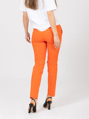 STIMM - Pantaloni slim arancio con spacchetti sul fondo