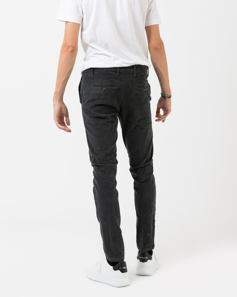 STIMM - Pantaloni velluto a costine antracite