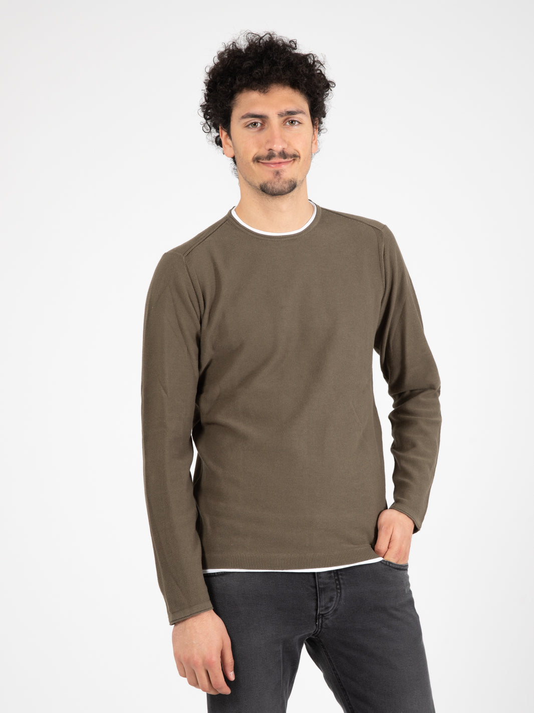 Forest cotton crew neck