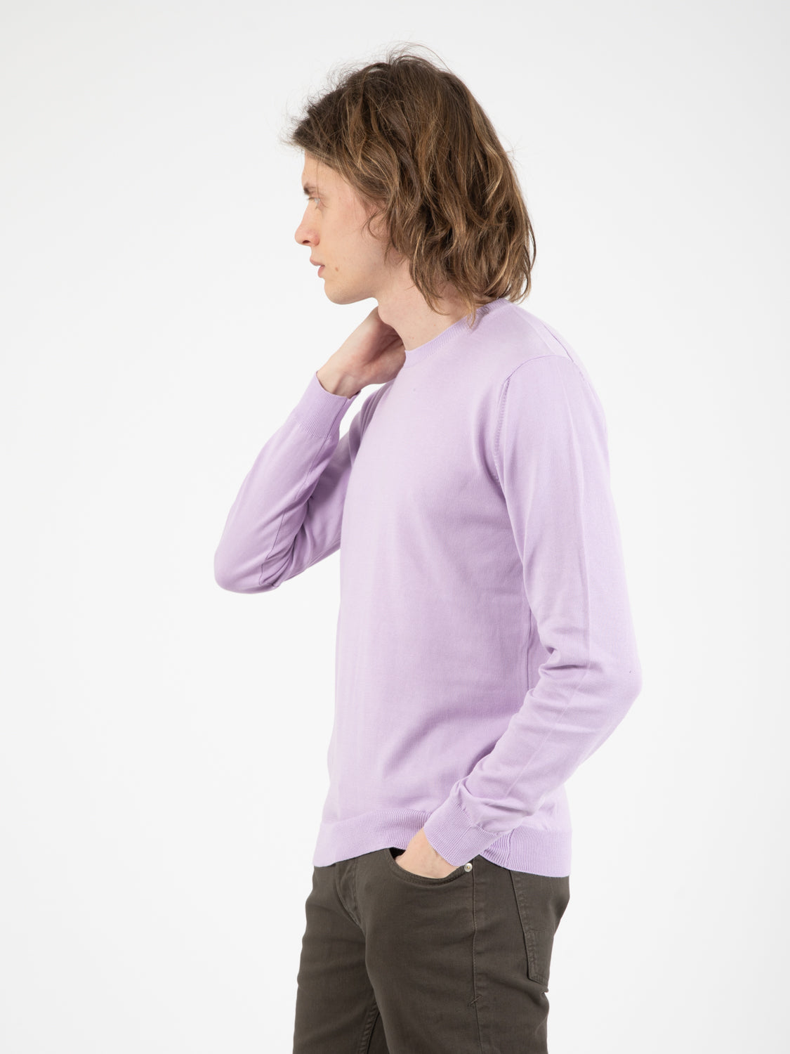 Wisteria cotton crew neck