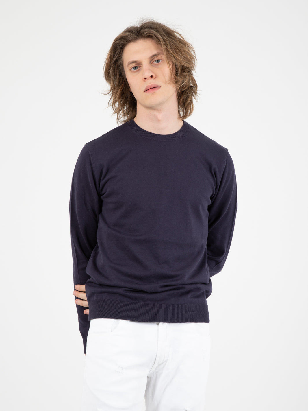 Cotton night crew neck