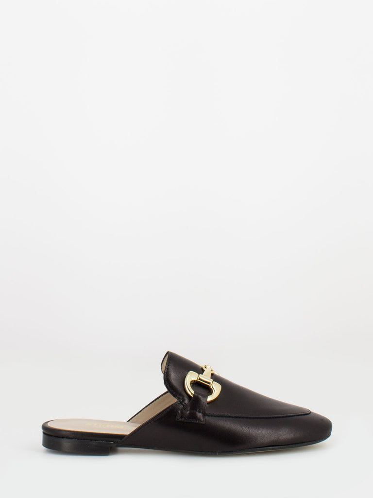STIMM - Sabot Daisy neri con morsetto