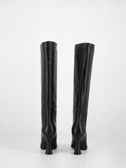 STIMM - Stivali nappa neri con tacco rocchetto
