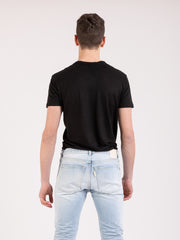 STIMM - T-shirt Atme in lino nera