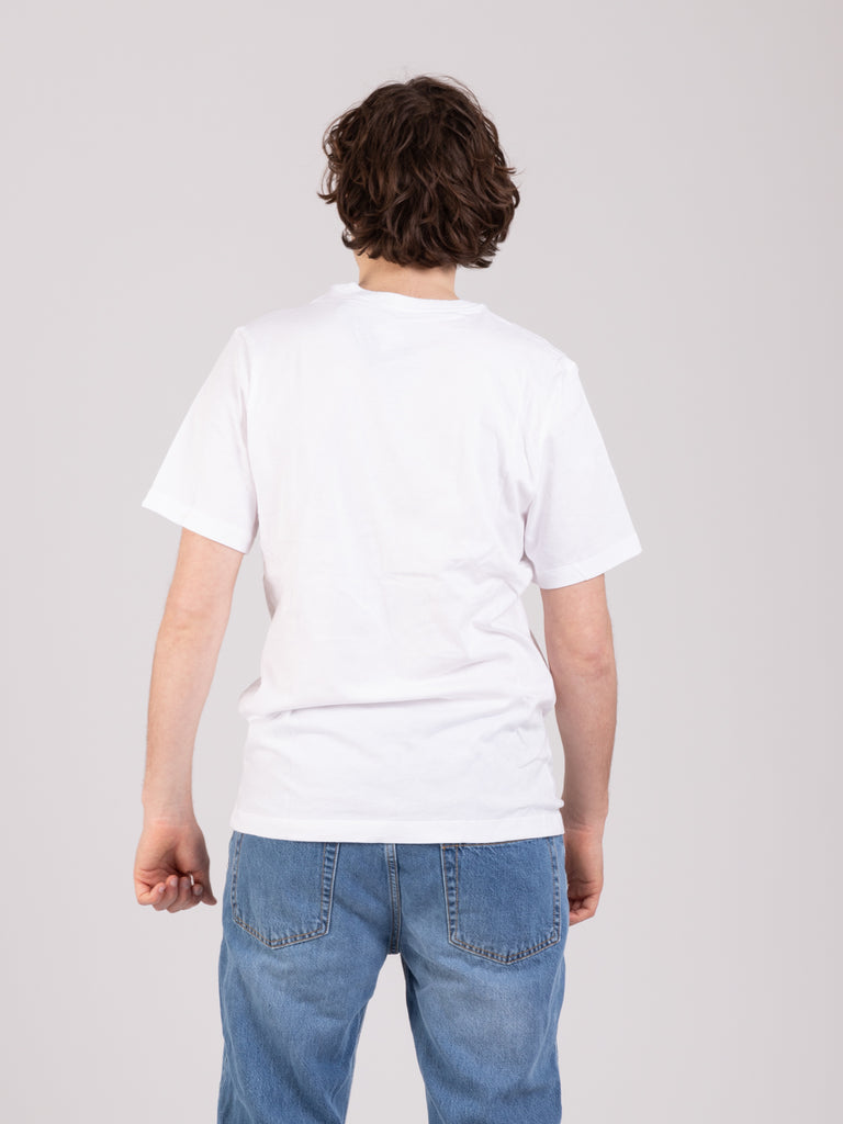 NIKE - T-shirt bianca con logo sul cuore