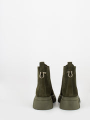 STIMM - Tronchetti in suede verde bosco